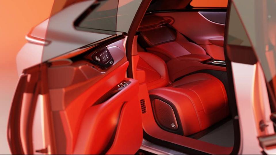 The FF 91 has fully reclining back seats. - Credit: Faraday Future