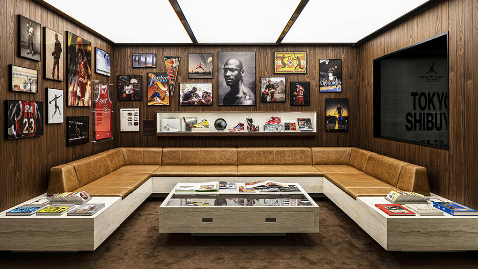 The Flight Lounge inside Jordan World of Flight Shibuya. - Credit: Courtesy of Jordan Brand