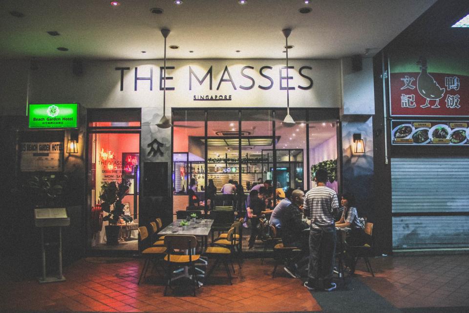 An exterior shot of The Masses, Singapore. Chef Dylan now mans the 40-seater The Masses restaurant. (PHOTO: Dylan Ong)