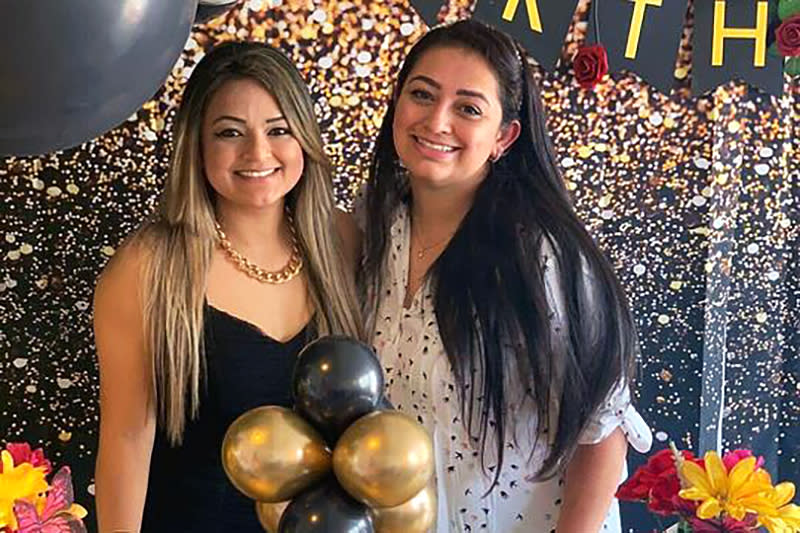 Sarah Brandão, left, with her sister Deborah Brandão. (Courtesy Sarah Brandão)