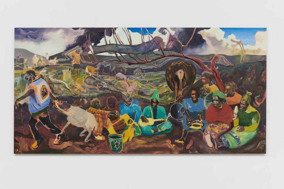 Michael Armitage, Dandora (Xala Musicians), 2022  (The artist, photo © White Cube, (David Westwood))