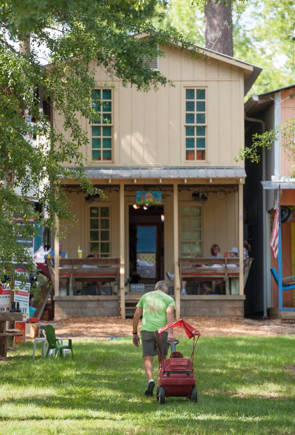 Families get back to a slower pace at the Neshoba County Fair where wagons and porch swings are the way to spend an afternoon. Thursday, July 25, 2019