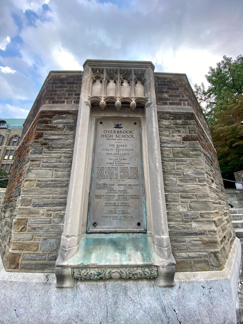 Philadelphia's Overbrook High was built in the early 20th century. It was added to the National Register of Historic Places in 1986.