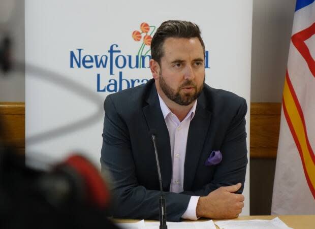 Industry, Energy and Technology Minister Andrew Parsons announced Wednesday a plan to eliminate bonuses at Nalcor, and give the government more control over remuneration and employment at the province's energy corporation. (Patrick Butler/Radio-Canada - image credit)