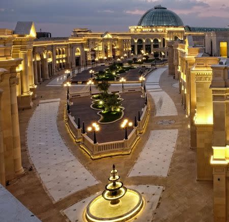 A view shows the exterior of Doha’s Alhazm mall, developed by real estate tycoon Mohammed al-Emadi, in Qatar December 10, 2015. Alhazm Mall/Handout via REUTERS/Files