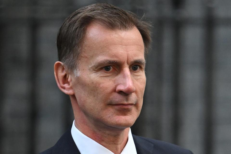Expected cuts: Chancellor Jeremy Hunt (Getty Images)