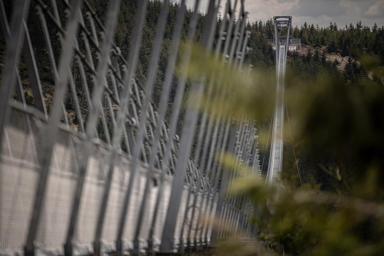 Sky Bridge 721 in the Czech Republic, the world's longest pedestrian suspension bridge