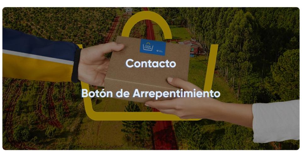 En la plataforma, tal como fue anunciado, aún se encuentra activo el contacto y el botón de arrepentimiento