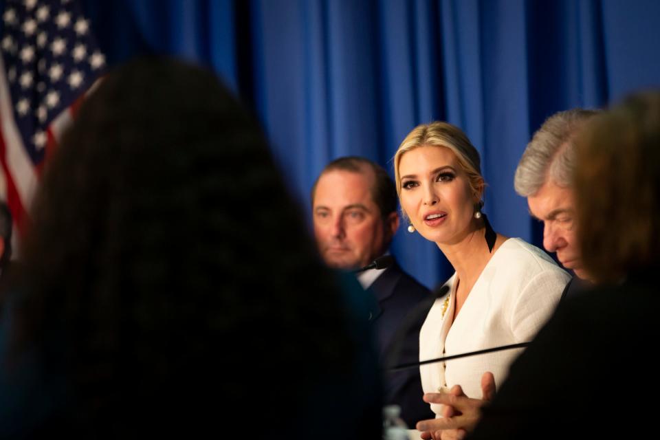 Ivanka Trump visits Metropolitan Community College in Kansas City on Oct. 10 for a roundtable. “Child care is an undisputed work-related expense for most of America’s working families,” she said at the Kansas City event.