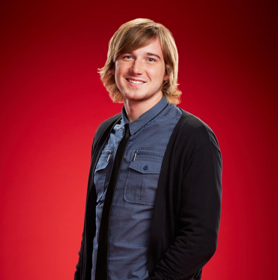 Morgan Wallen in 2014, when he was a contestant on the US version of The Voice