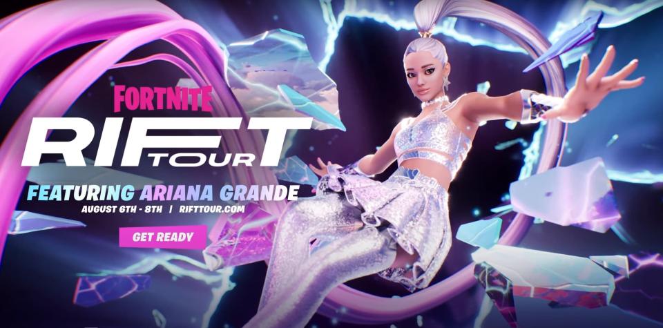 L'avatar d'Ariana Grande dans le jeu Fortnite - Capture d'écran YouTube - Fortnite