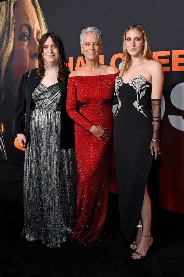 Ruby Guest, Jamie Lee Curtis and Annie Guest walked the “Halloween Ends