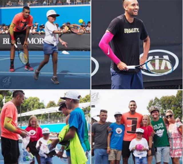 Images: Nick Kyrgios/Facebook