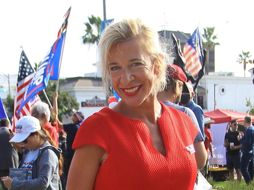 Katie Hopkins in Los Angeles, California on 24 October (GC Images via Getty)