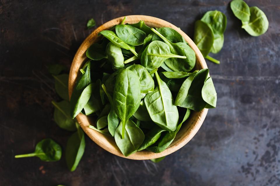 <p>Spinach is rich in flavonoids- a phytonutrient with anti-cancer properties. It has been found to be effective in slowing down cell division in human stomach and skin cancer cells. </p>