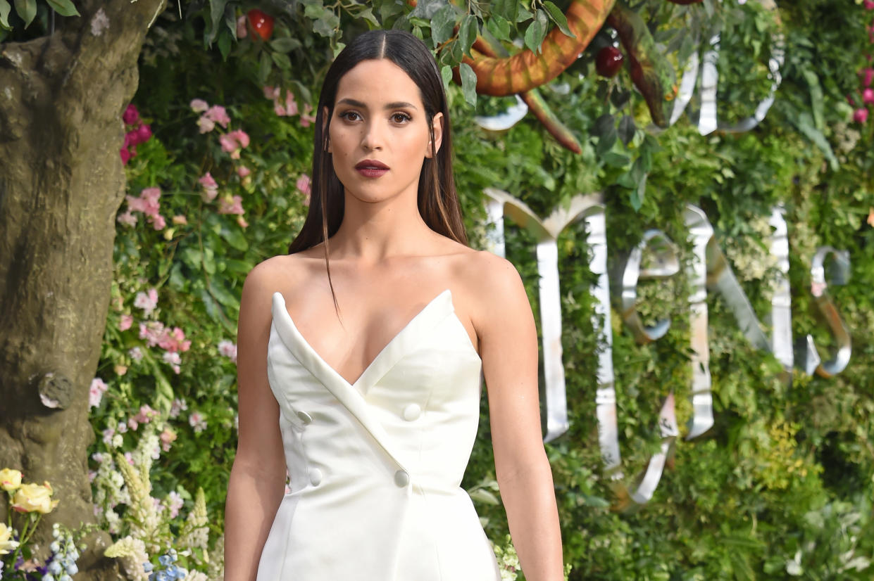 LONDON, ENGLAND - MAY 28:   Adria Arjona attends the World Premiere of new Amazon Original "Good Omens" at the Odeon Luxe Leicester Square on May 28, 2019 in London, England.  (Photo by David M. Benett/Dave Benett/WireImage)