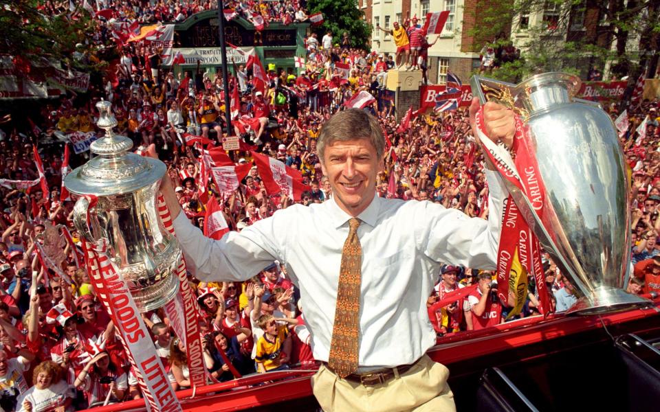 Arsenal secured the double in 1998