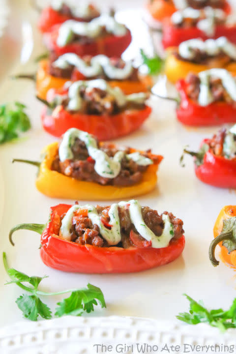 Mini Taco Stuffed Peppers