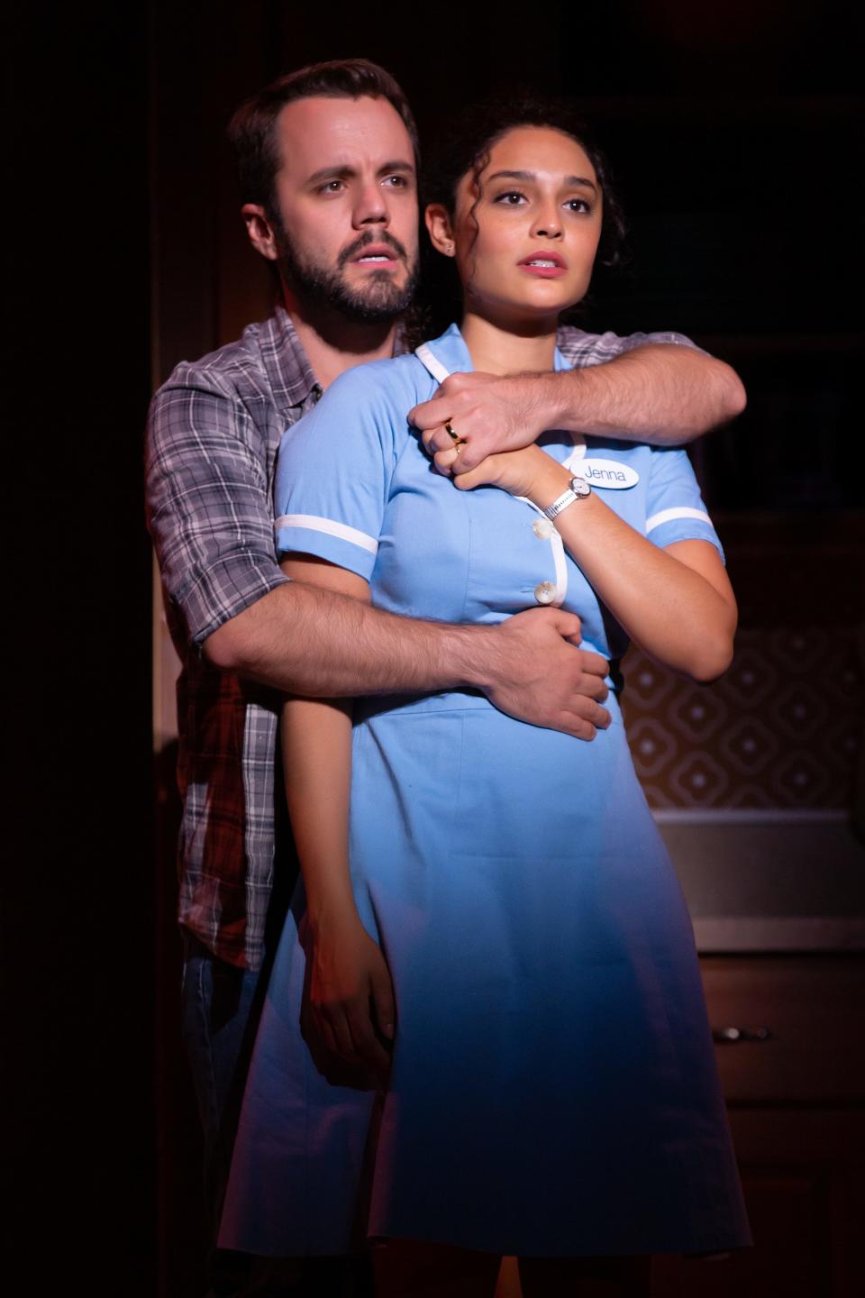 Shawn W Smith and Jisel Soleil Ayon in Waitress.