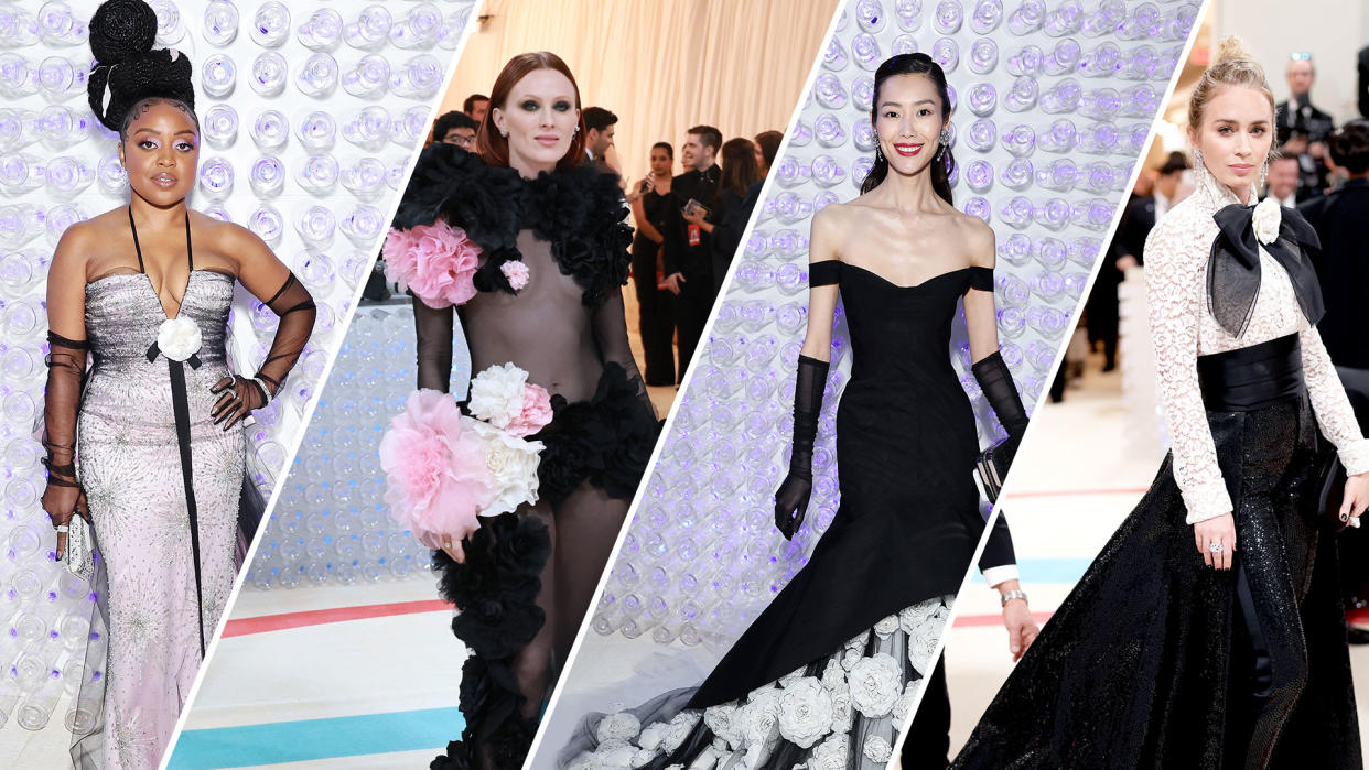 From left to right: Quinta Brunson, Karen Elson, Liu Wen and Emily Blunt at the Met Gala.  (Photo: Getty)