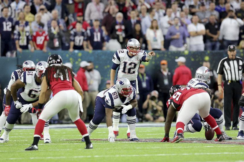 Tom Brady and the Patriots know how to deliver thrilling Super Bowls. (AP) 