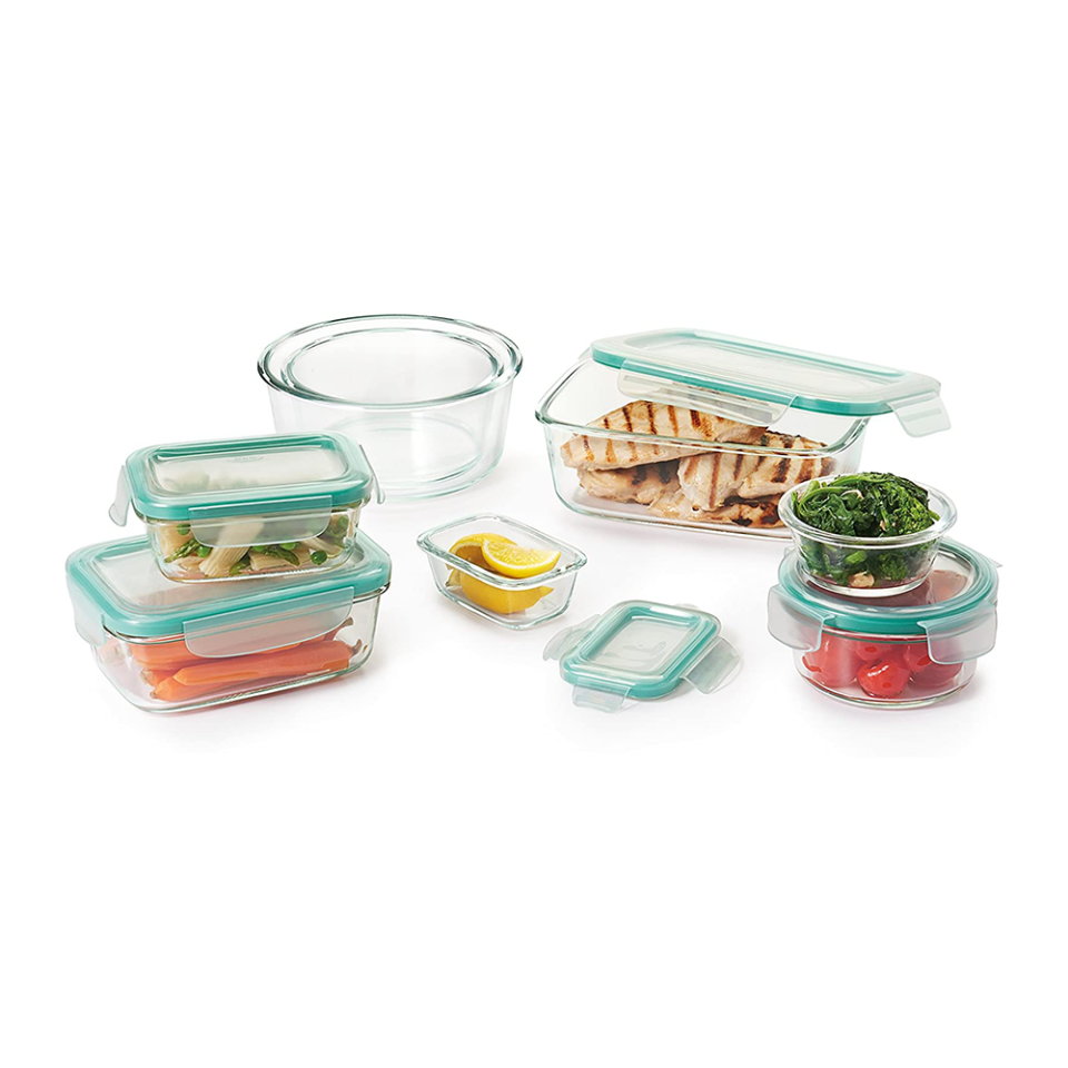 Oxo Good Grips 16-Piece Smart Seal Leakproof Glass Storage Container Set
