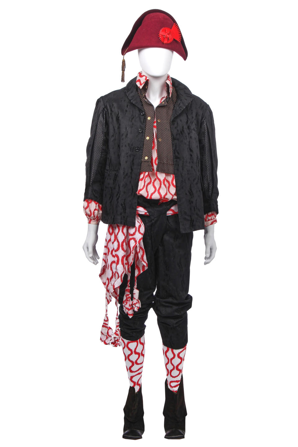 Lot 7 of the auction, a complete ensemble from Vivienne Westwood's 1981 'Pirates' collection.