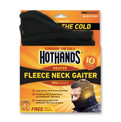 Buy the <a href="https://www.amazon.com/Hothands-Heated-Fleece-Neck-Gaiter/dp/B004SFL386/ref=sr_1_20?ie=UTF8&amp;qid=1510000256&amp;sr=8-20&amp;keywords=heated+clothing" target="_blank">HotHands heated fleece neck gaiter</a>&nbsp;for $7.22.&nbsp;