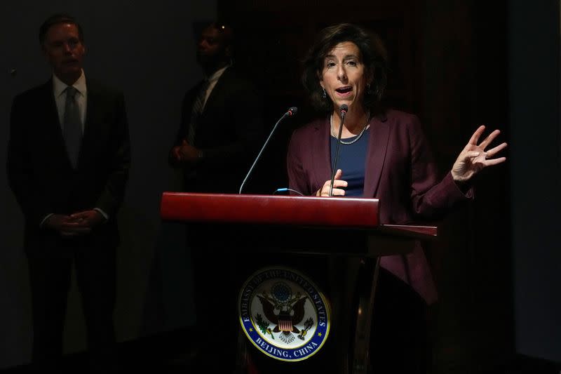 U.S. Commerce Secretary Gina Raimondo visits Beijing