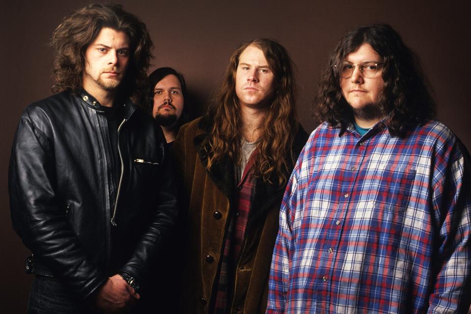 Screaming Trees, Mark Lanegan, Gary Lee Conner, Van Conner, Barrett Martin, Vooruit, Gent, Belgium, 22/02/1993. (Photo by Gie Knaeps/Getty Images)