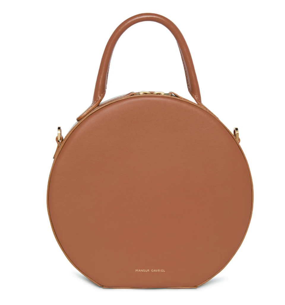 Mansur Gavriel Leather Circle Crossbody Bag. Image via Nordstrom.