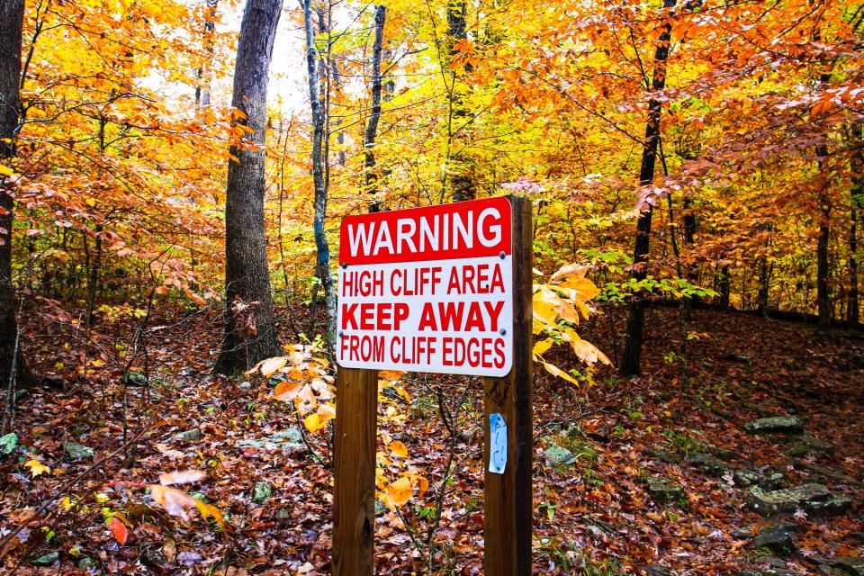 Scenes from hiking Whitaker Point, commonly referred to as Hawksbill Crag, in Arkansas Oct. 30, 2022.