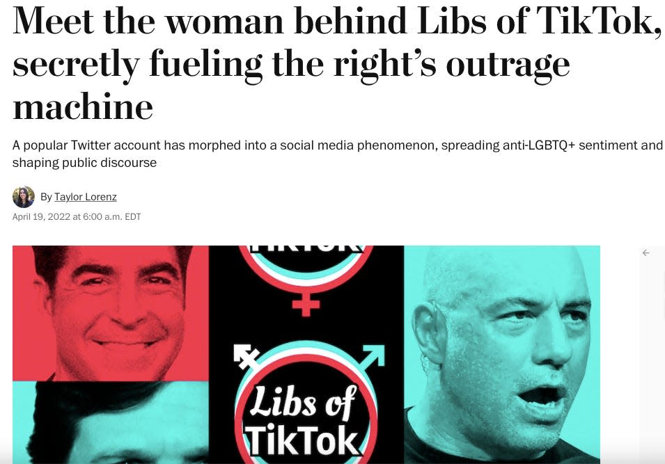 Washington post libs of tiktok