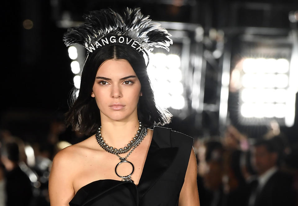 Kendall Jenner, at the Alexander Wang show during New York Fashion Week in September 2017, is clarifying comments she made about the modeling world that upset her peers. (Photo: Angela Weiss/AFP/Getty Images)