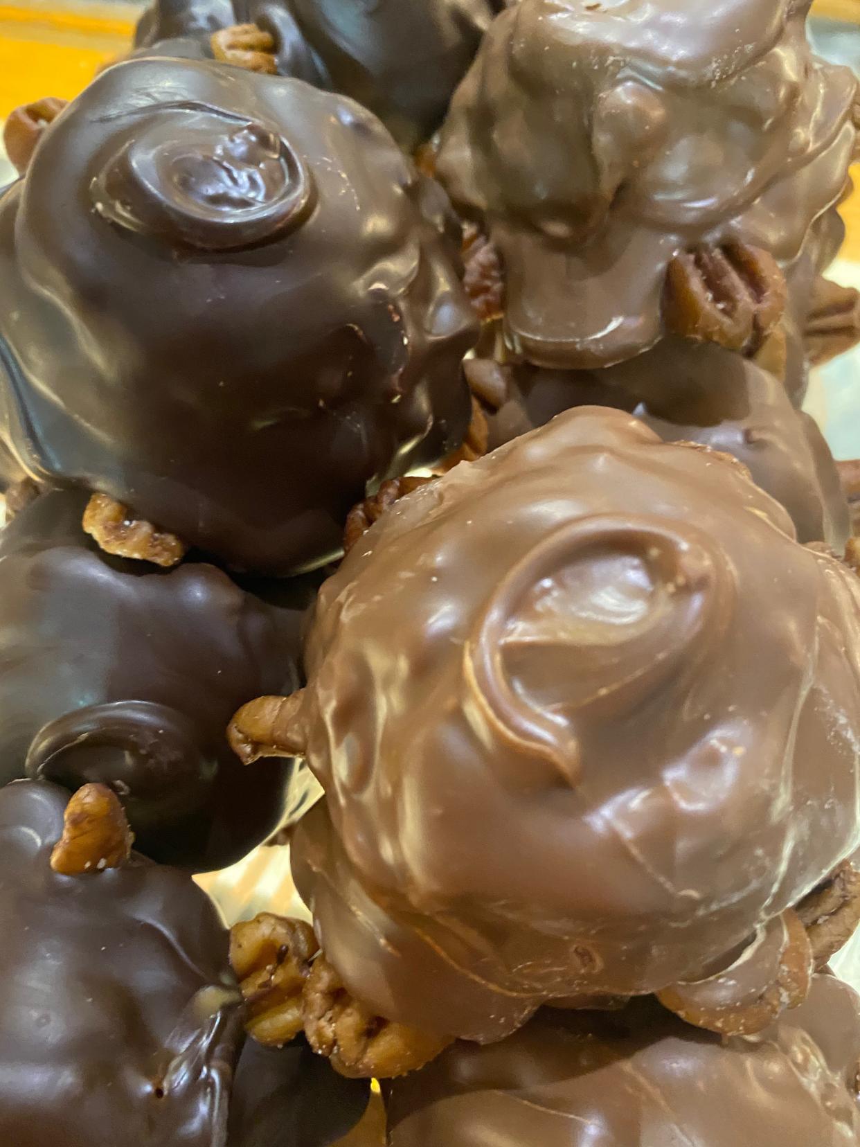 Schmurtles, a candy with peanut butter, caramel, Belgian chocolate and roasted pecans, are popular at Schmidt's Fudge Haus in Columbus' German Village.