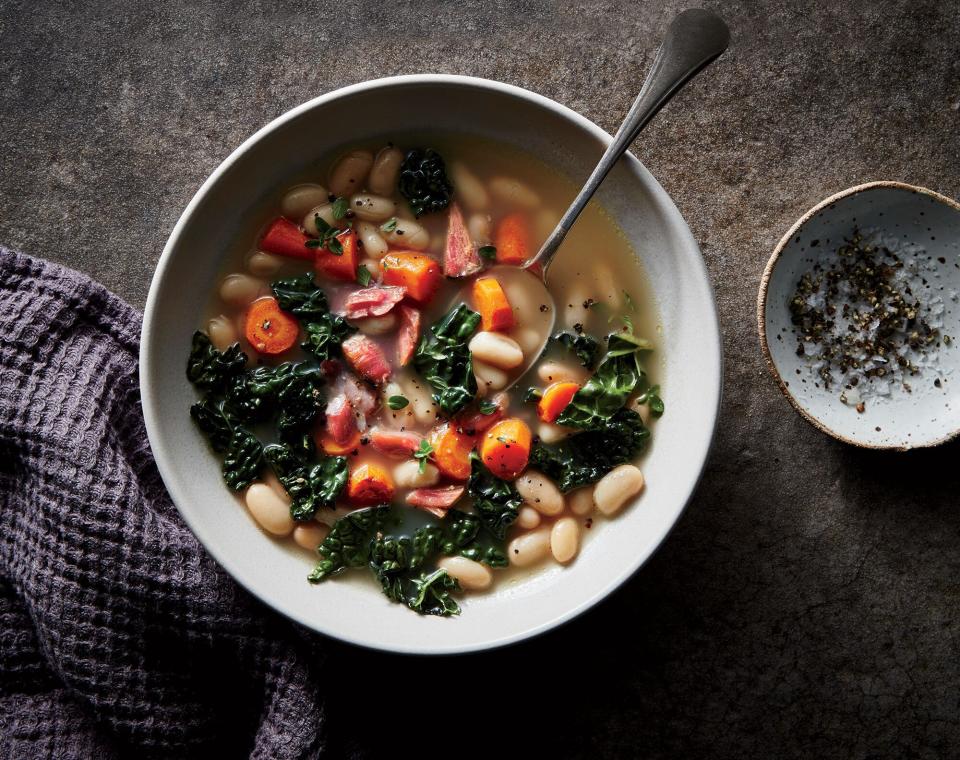 Ham, Kale, and White Bean Soup