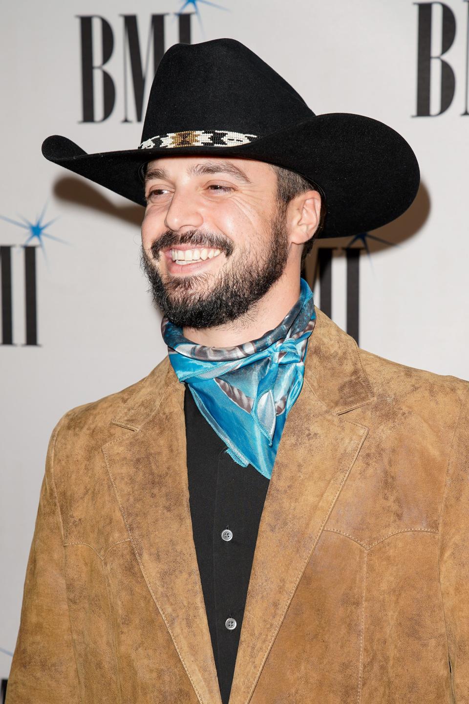 Ian Munsick walks the red carpet during the 71st annual BMI Country Awards in Nashville, Tenn., Tuesday, Nov. 7, 2023.