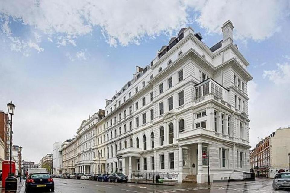 Grand: this 60-bedroom property in Hyde Park, which could be used as a hotel, is for sale at £26.8 million