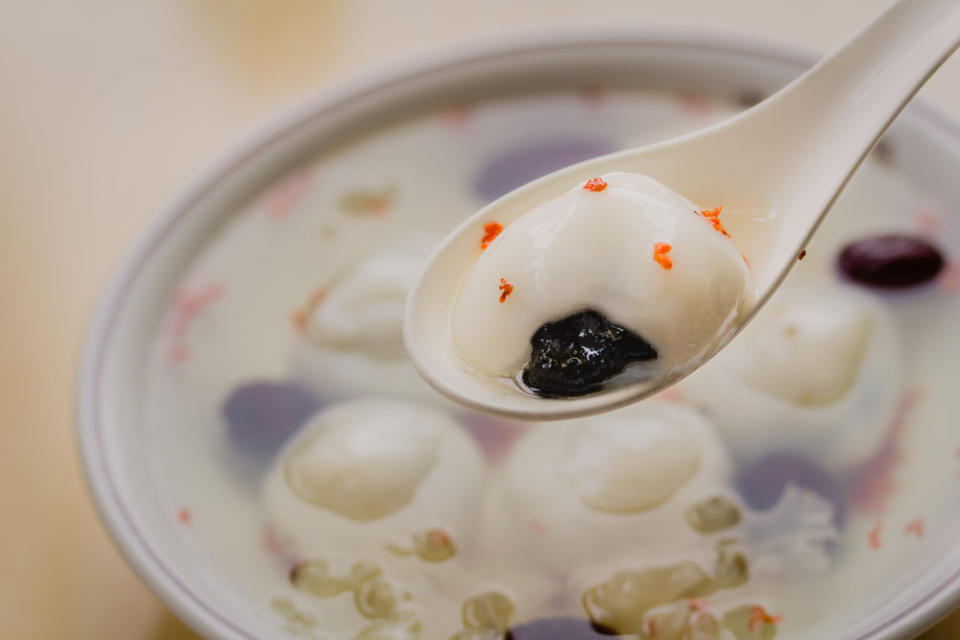 桂花芝麻湯圓(圖片來源：百葉溫州大餛飩)