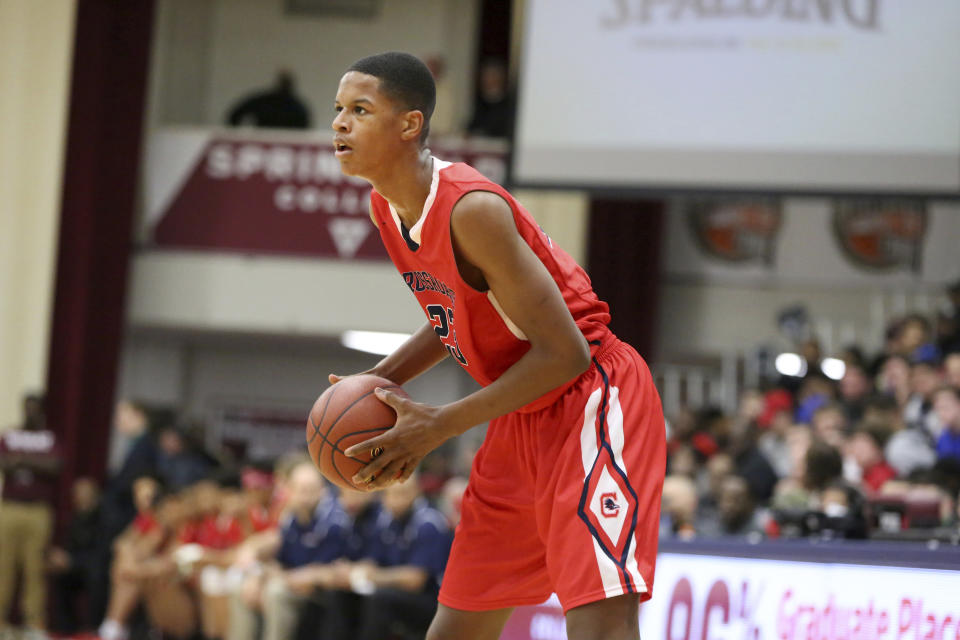 Shareef O’Neal, shown here in a game last January, suffered a head injury this week when he fell during a game. (AP)