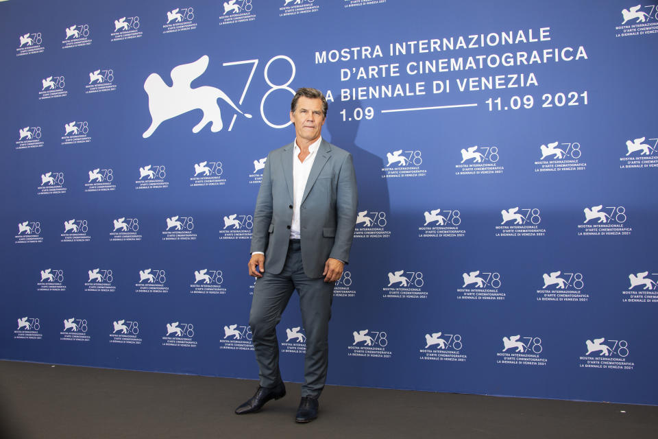 Josh Brolin poses for photographers at the photo call for the film 'Dune' during the 78th edition of the Venice Film Festival in Venice, Italy, Friday, Sep, 3, 2021. (Photo by Joel C Ryan/Invision/AP)