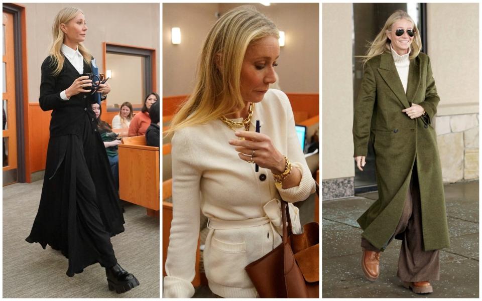 Gwyneth Paltrow courtroom wardrobe
