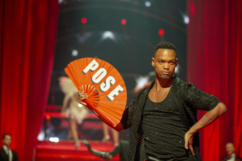 Johannes Radebe made Strictly history in a routine with fellow professional Graziano di Prima in 2019. (BBC / Guy Levy)