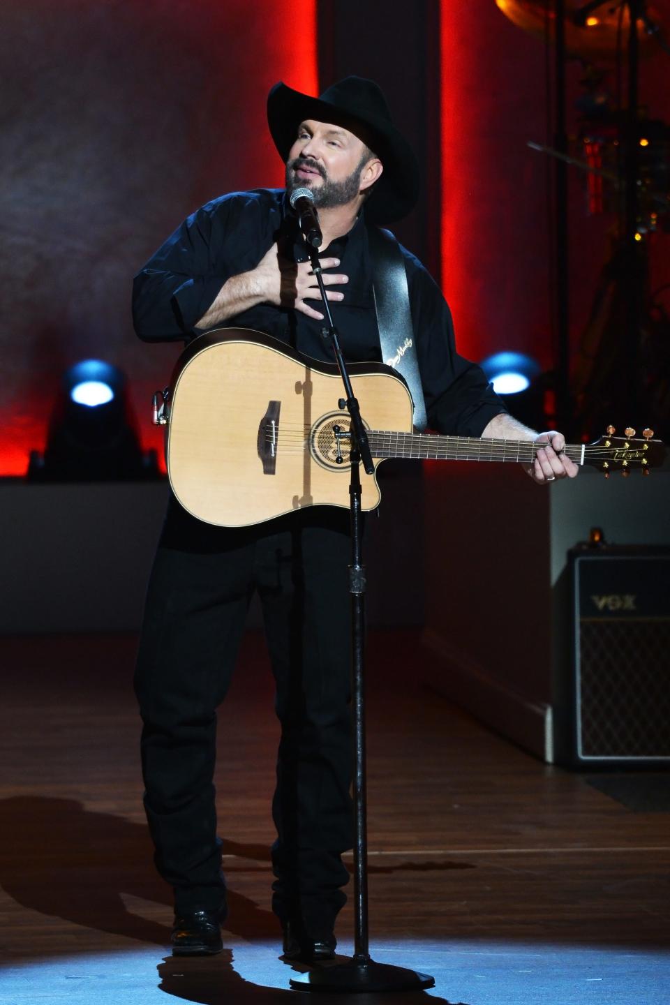 Garth Brooks performs on the night he is honored with  a tribute concert in celebration of his Gershwin Prize on March 4, 2020 in Washington, DC.