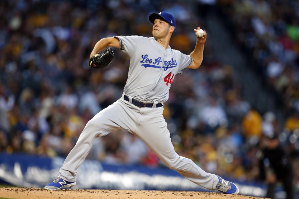 Rich Hill Dodgers lost a no-hitter and the game in the 10th inning. (Getty Images)