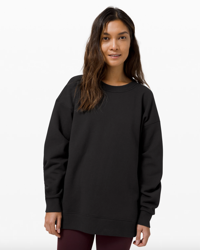 NEW! Lululemon Women's Perfectly Oversized Hoodie Sweatshirt Soft Denim Size  12