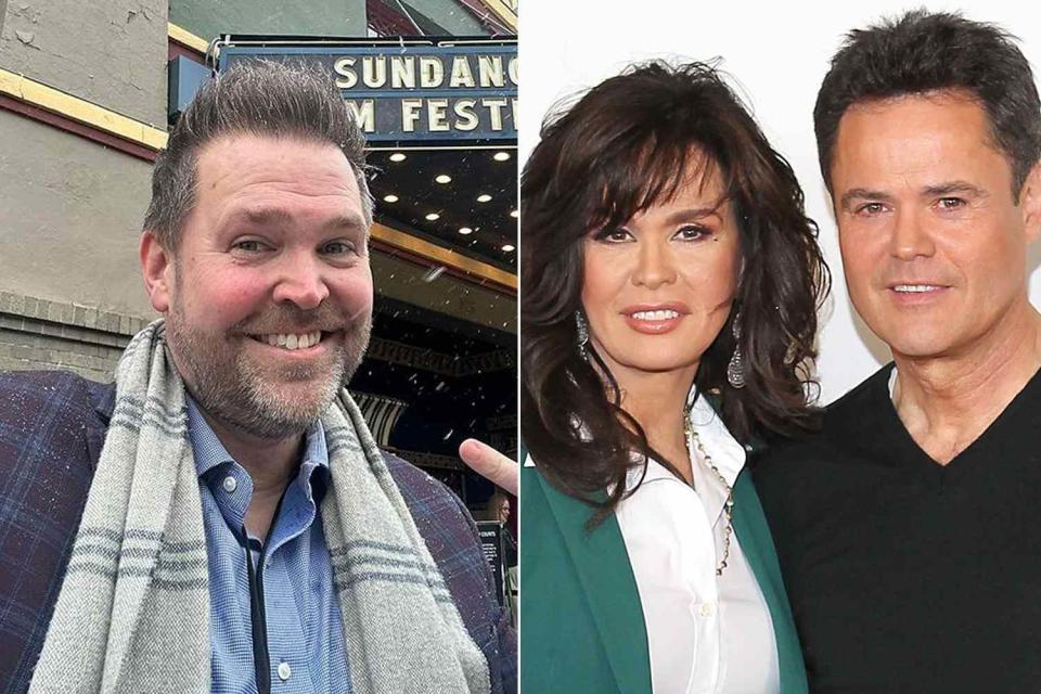 <p>Nathan Osmond/Instagram; Jonathan Leibson/WireImage</p> Nathan Osmond (left) Marie Osmond and Donny Osmond (right)