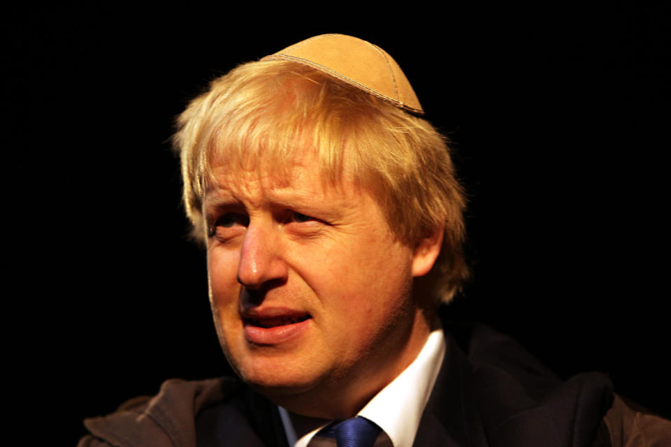 London mayor Boris Johnson is a guest of honour at the Menorah lighting in Trafalgar Square, London, to celebrate Chanukah - the Jewish festival of lights. PRESS ASSOCIATION Photo. PRESS ASSOCIATION Photo. Picture date: Tuesday December 20, 2011. Photo credit should read: Sean Dempsey/PA Wire