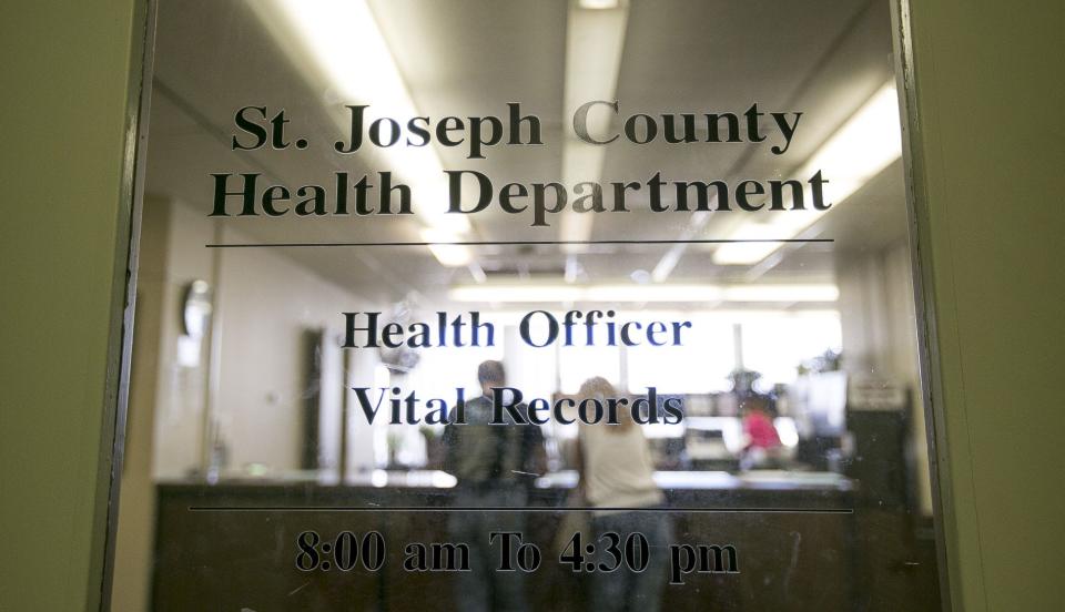 The St. Joseph County Health Department offices are on the eighth floor of the County-City Building in South Bend.