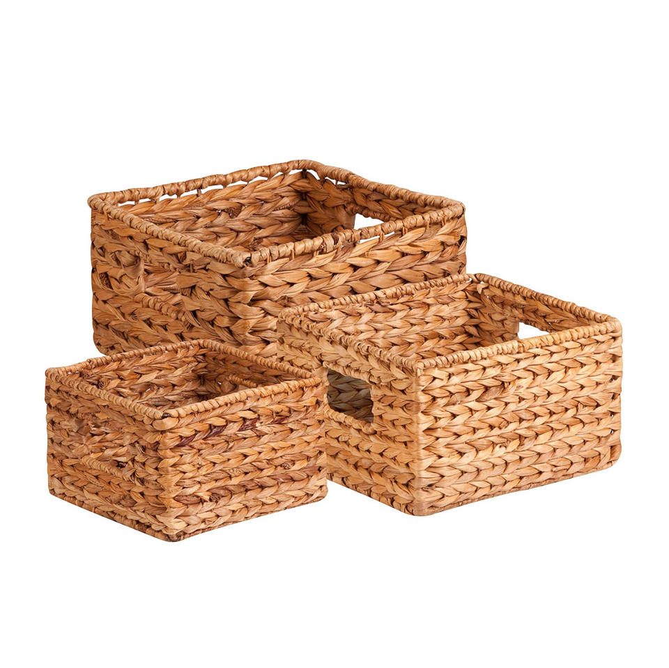 Honey-Can-Do Nesting Banana Leaf Baskets